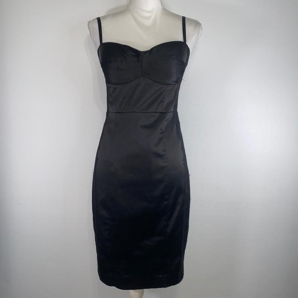 Guess Super Sexy Black Body Con Fitted Mini Dress - Picture 1 of 16